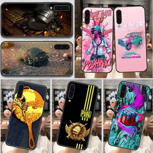 PUBG Game Phone Case For Samsung Galaxy A 10 12 20E 21S 30 32 40 50 51 52 70 71 72 5 6 7 2016 2018 black painting waterproof