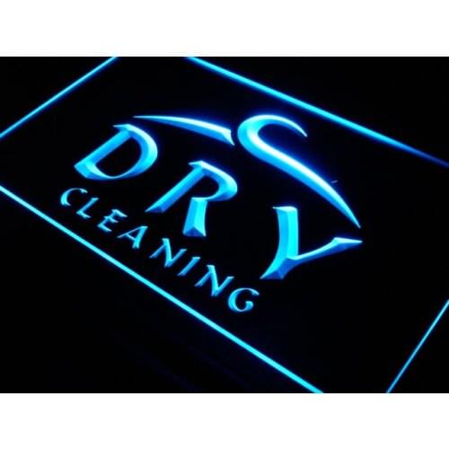 I231 OPEN Dry Cleaning Laundromat Shop Light Signss On/Off Switch 20+ Colors 5 Sizes