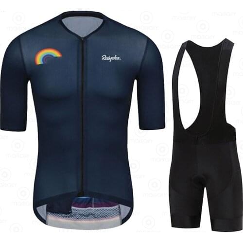 2021 Team Summer Cycling Jersey Bib Shorts Sets Anti-UV Bike uniform Suits Cycling Clothing Ropa Ciclismo Clothes Kit