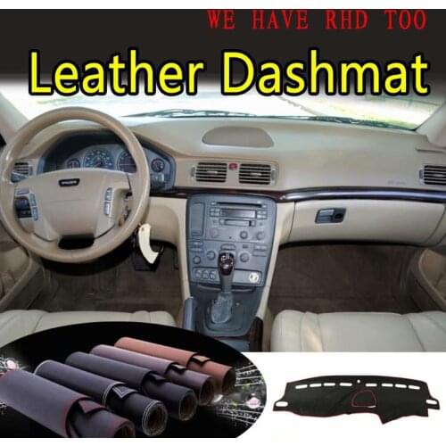 For Volvo s80 1999 2000 2001 2002 2003 2005 2006 Leather Dashmat Dashboard Cover Dash Mat SunShade Carpet Custom Car Styling