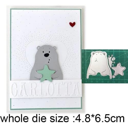Bear Star Metal Cutting Dies Embossing Die Cut Decoration Scrapbooking dies Paper Craft Knife Mould Blade Punch Stencils dies