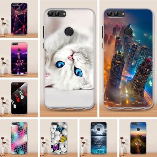 Soft TPU Case for Huawei P smart Case Silicone Coque for Huawei Psmart Cover Protector Bumper for Huawei Enjoy 7S Capa Fundas