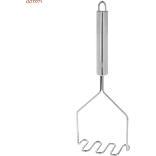 OOTDTY Stainless Steel Wave Shape Potatoes Masher Professional Mash Tool Kitchen Supply For Smooth Mash Kitchen
