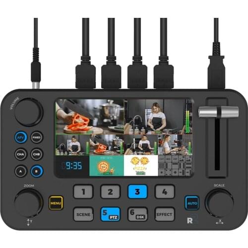 Oton Geek S04M Quad HD MI Multi-Format Mixer Switcher with USB Live Streaming