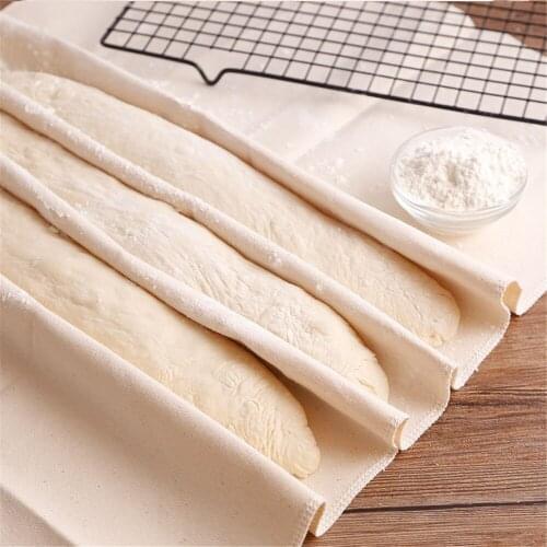Fermented Cloth Dough Bakers Pans Proving Bread Baguette Flax Cloth Baking Mat Baking Pastry Kitchen Tools