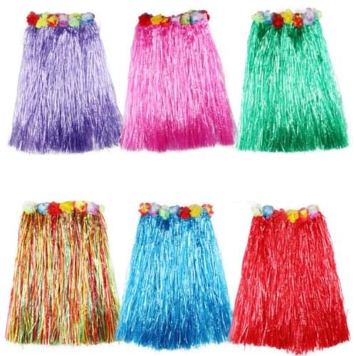 Plastic Hawaiian Hula Skirt Grass Hawaiian Party Decor Flower Hawaii Decoration Hula Skirt Party Hawaii Party Supplies