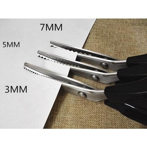 DIY Professional Tailor Scissors Stainless Steel Sewing Dressmaking Pinking Shears Denim Fabric Leather Craft Zig Zag Cutter