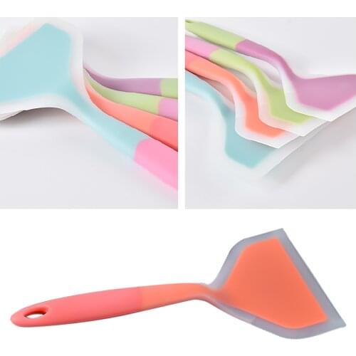 Silicone Spatula Food-Grade Spatula Turner Nonstick Kitchen Utensils Meat Spatula Shovel Cooking Baking Mixing Cooking Tools
