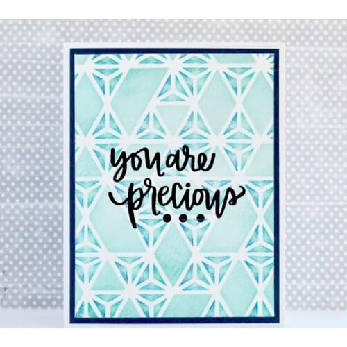 Modern Triangles Stencil for DIY Scrapbooking Album DIY Paper Card Craft Fun Plastic Templates Decoation New 6x6 inch