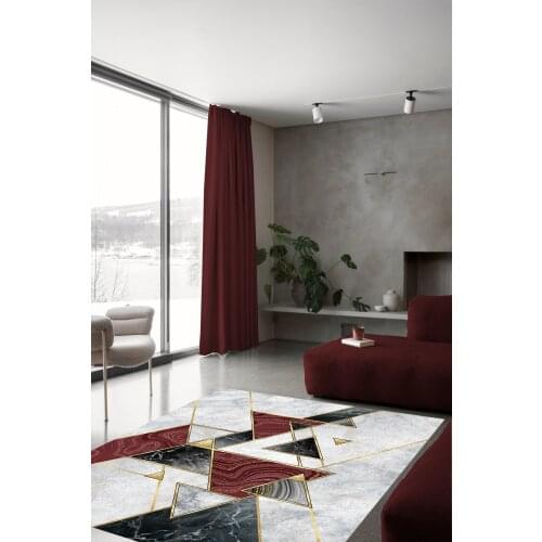 Triangular Pattern Carpet (Machine Washable Slip-Resistant Leather Sole 140cm X 200cm) - CP117