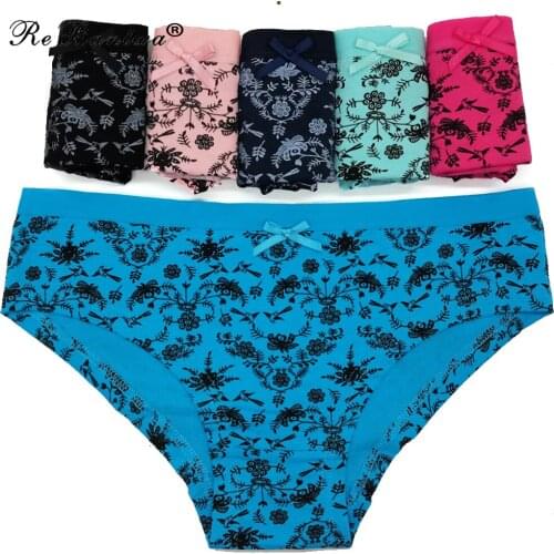 Cotton Panties For Women Underwear Female Underpants Sexy Ladies Soft Sexy Lingerie Breathable Briefs Printed Pantys 10 pcs/set