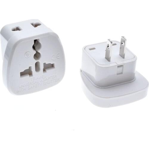 Hight Quality Power Adapter Travel Adaptor 2 pin USA Converter to AU UK EU to Universal US Plug Charger For Canada Brazil Mexico