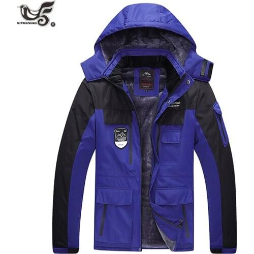 Winter jacket men 7XL 8XL Thick Multi-pocket climbing fishing waterproof jackets parka coats male army snow overcoats clothing