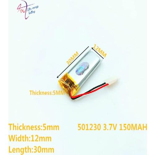 051230 501230 150mah BT150 Bluetooth Headset 3.7V lithium polymer battery