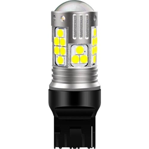 1Pcs T20 7440 W21W WY21W Super Bright LED Car Brake Bulbs Turn Signals Auto Parking Lamp Daytime Running Light Red White Yellow