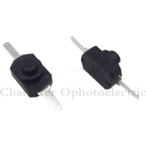 10PCS 12*8MM DC 30V 1A Black On Off Mini Push Button Switch for Electric Torch 1208YD