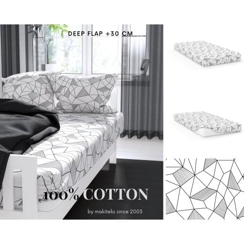 100% cotton printed deep pocket 30 cm fitted bed sheet matress cover With Elastic Band Bed Sheet 90x190 140x190 160x200 200x200