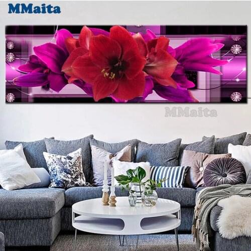 Purple lily 5d diy diamond painting rhinestone full square/round drill diamond embroidery Flowers Diamonds wall decor GG5578