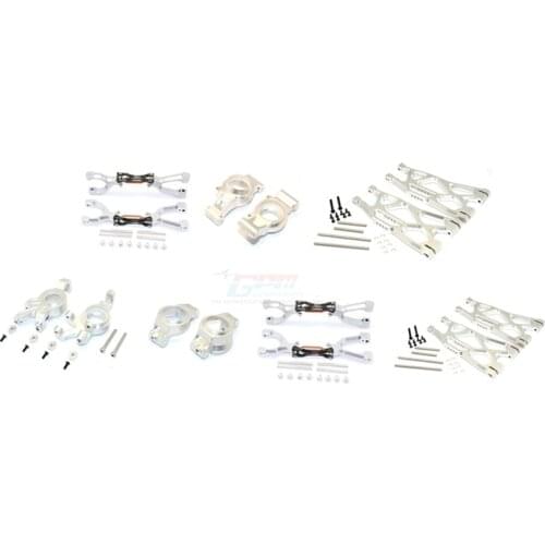 Aluminum Front Rear Upper Lower Arm C Hub Kncukle Arm Set for 1/5 Traxxas X-maxx xmaxx 6s 8s 1 order