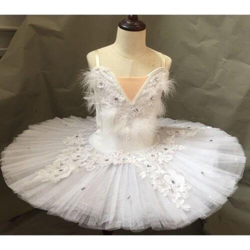 Professional Ballet Tutus White Feather Swan Dress Adult Woman Ballet Tutu Kids Girl Child Ballerina Party Ballet Dance Costume