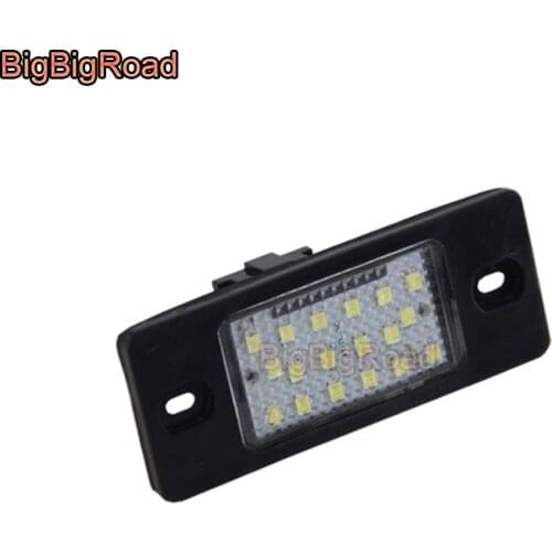 BigBigRoad For Volkswagen Passat B5.5 Variant Magotan Santana 1996~2005 LED Car License Plate Light Number Frame Lamp led Lights