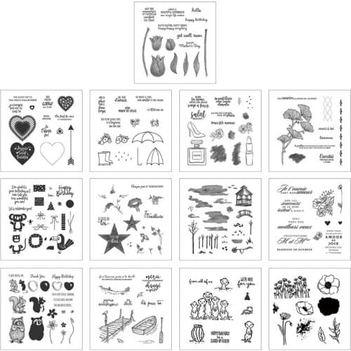 D08D Happy Birthday DIY Silicone Clear Stamp Cling Seal Scrapbook Embossing Album