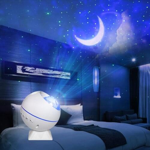Children Bedroom Star Night Lamp LED Projection Lamp USB Charging Landscape Laser Decorative Lamp for Festival