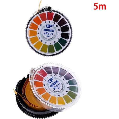 5m 0-14 PH Alkaline Acid Indicator Meter Test Paper Roll For Water Urine Saliva Soil Litmus Accurate Testing Measuring