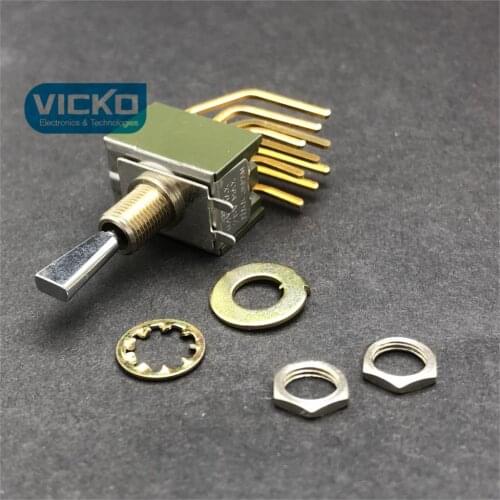 [YK] Japan NKK M-2033 horizontal toggle switch torsion switch 3 gear 9 foot 3 shake switch