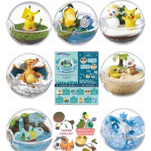Pokemon CANDY TOY Pikachu Togepi Psyduck Poliwag Squirtle Articuno Charizard Dragonair Snorlax and Poke Ball Action Figure Toys