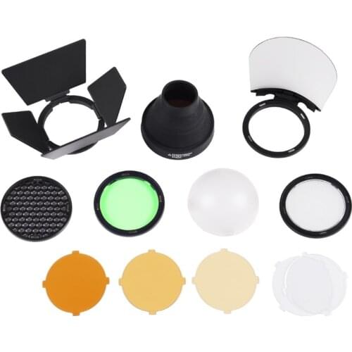 Godox AK-R1 Pocket Flash Light Accessories Kit for Godox H200R Round Flash Head AD200 Accessories Studio Flash Kit flash bracket