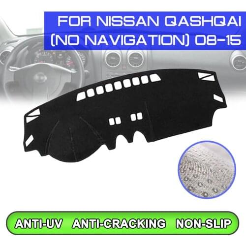 Car Dashboard Mat Anti-dirty Non-slip Dash Cover Mat UV Protection Shade for Nissan Qashqai 2008 2009 2010 2011 2012 2013-2015