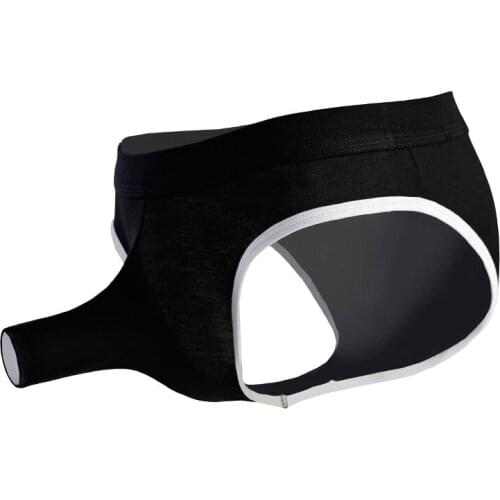 Summer mens Penis Hole Open Pouch Panties For Men Gay Underpants Male pants Breathable sexy mens underwear bikini underwear