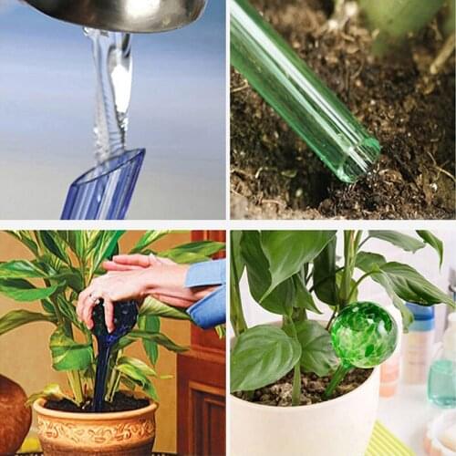 NEW Automatic Plant Watering Globes Decorative Hand-Blown Glass Self Watering Bulbs For House Plant Pot Soil Garden Watering