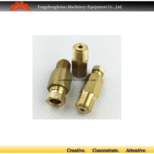 Single way straight connector unidirection adapter lubrication fitting R1/8 male thread PD-6182 for 6mm outer dia tube