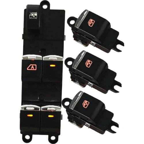 4PCS Control Switch 25401-EB30B 25401EB30B Front Left Power Window Lifter Master For Nissan Pathfinder R51 Navara Qashqai