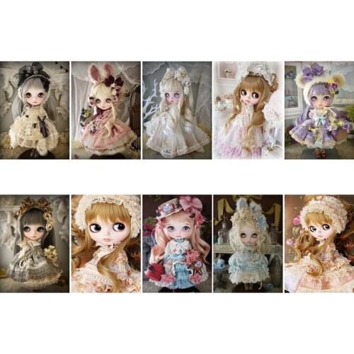 Princess Doll DIY 5D Full Drill Diamond Painting Embroidery Cross Stitch Kit Rhinestone Home Decoration Craft D2TD