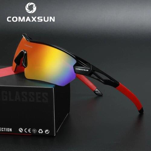 Comaxsun Professional Polarized Cycling Glasses MTB Road Bike Goggles Outdoor Sports Bicycle Sunglasses UV 400 With 5 Lens TR90