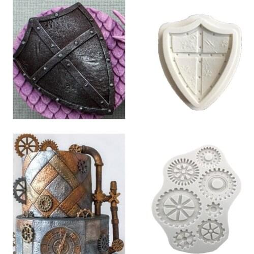 Gear Clock Dinosaur Sword Water Pipe Shape Clay Gypsum Car Pendulum Mold