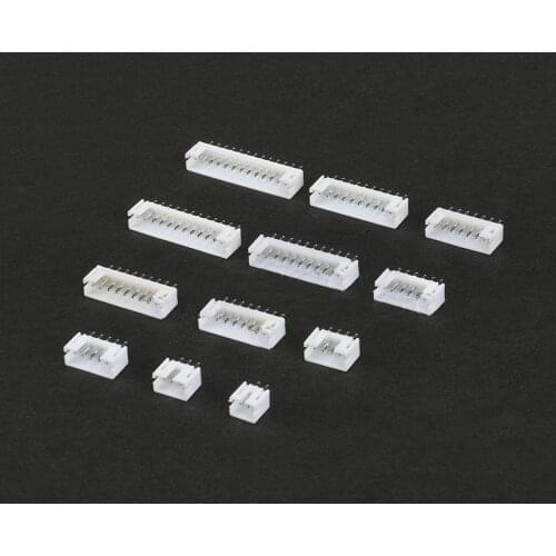 Free shipping 20pc PH2.0 male Pin Header 2P-13P Connector plug Male spacing 2.0mm straight pins S