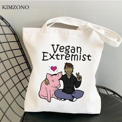 Vegan shopping bag bolsa jute bag reusable cotton canvas recycle bag bag sac cabas shoping ecobag reciclaje sacolas