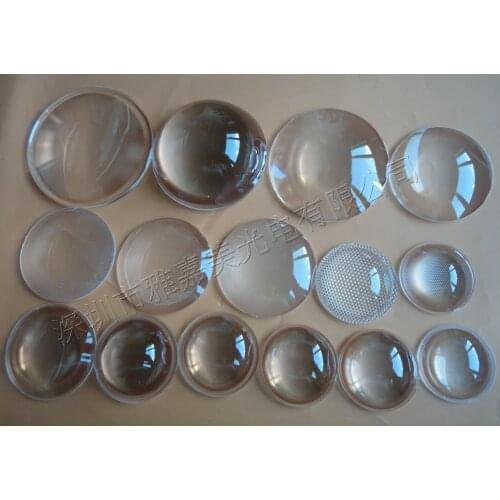 LED optical convex lens Plano convex LED lens Acrylic Lens for Zoom LED Flashlight Bike head lamp spotlight