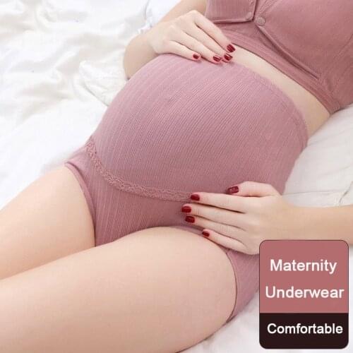 Cotton Maternity Panties High Waist Adjustable Belly Pregnancy Underwear Clothes for Pregnant Women Pregnancy Briefs Plus Size