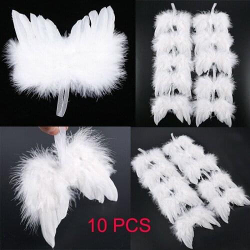 US Stock Angel Wings Feather Easter Christmas Ornament Decoration New