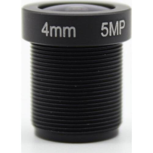 X4pcs HD 5MP 4mm Fixed Iris 86 degrees angle 1/2.5" IR Board CCTV Lens M12 for Security IP Camera