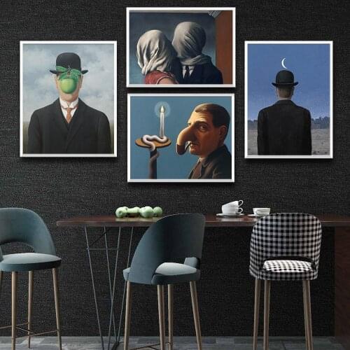 Fun Surrealistic Abstract Painting Wall Prints Vintage Painting Wall Picture Bathroom Living Room Decor Wall Decor cuadros