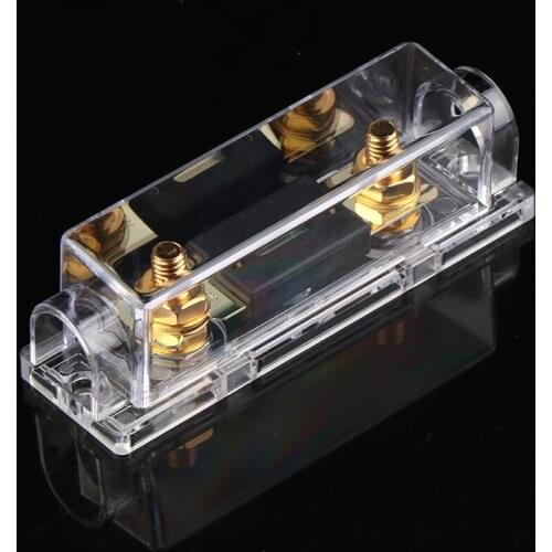 1Pcs Transparent 100 200 300 AMP ANL Fuse Holder Bolt-on Fuse Automotive Fuse Holders