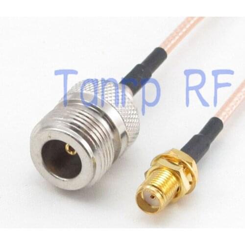 1PCS RG316 extension cable 3feet N female jack to SMA female jack RF adapter connector 1M Pigtail coaxial jumper cable