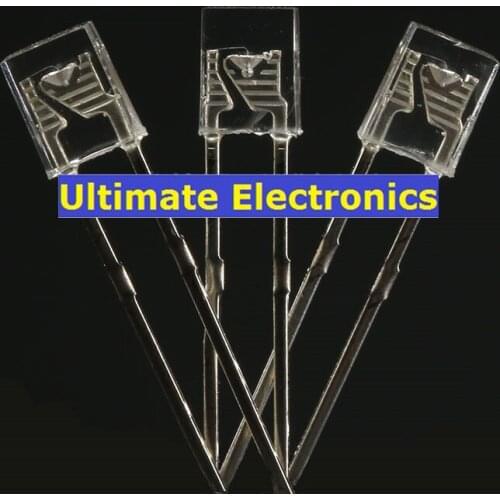 1000pcs 2*5*7MM Square Transparent LED Lamp White light green blue red white clear Square top