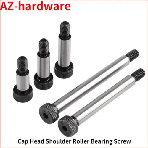 12.9-Stage Plug Screws M5 Hex Hexagon Socket Cap Head Shoulder Roller Bearing Screw ISO7379 Carbon Steel Bolt High Tensile 5Pcs